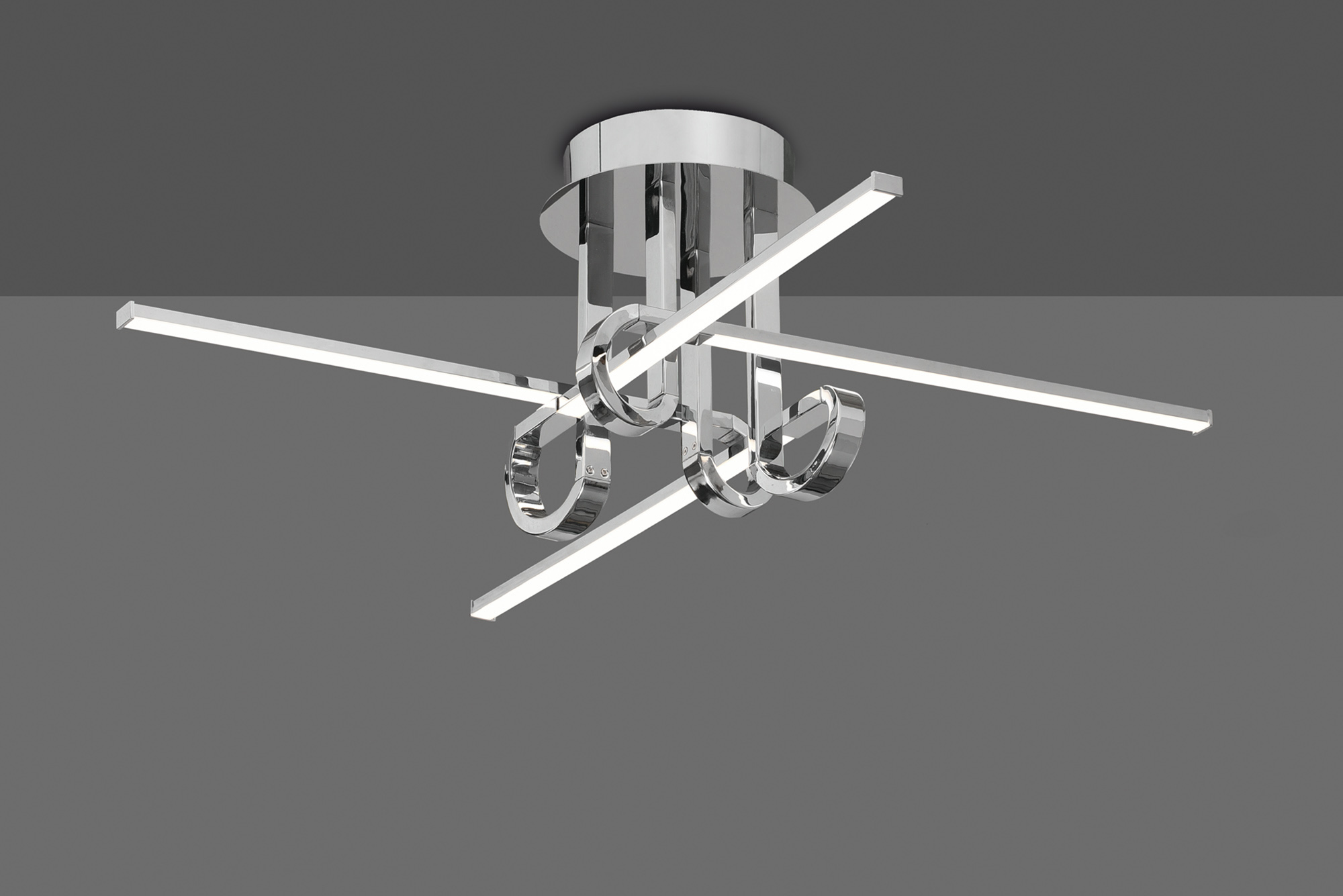 Cinto Polished Chrome Ceiling Lights Mantra Semi Flush Fittings